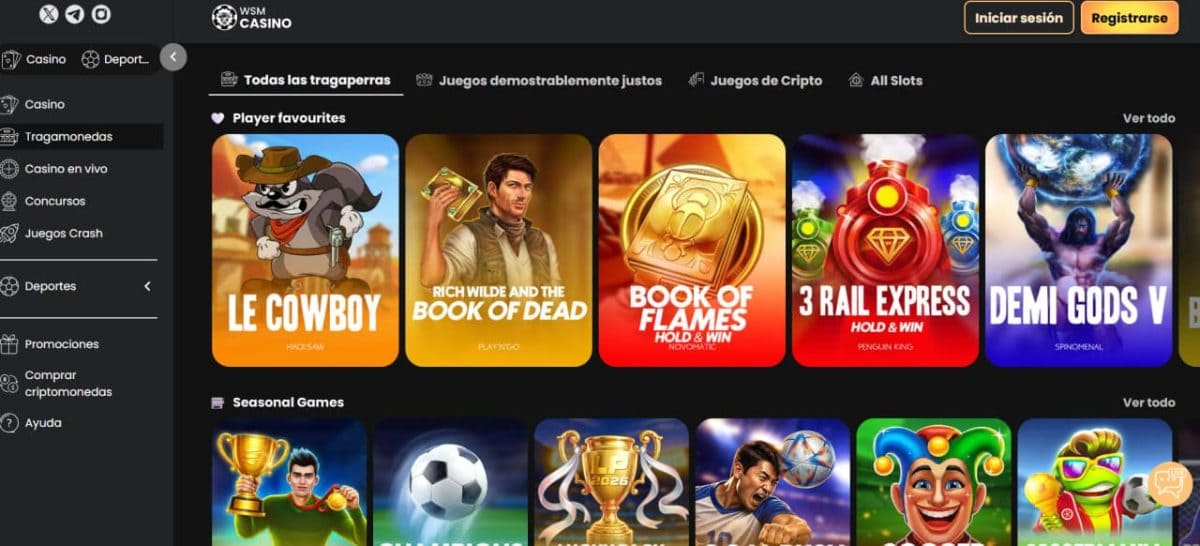 WSM Casino 2026: bono, juegos y pagos en España image 2