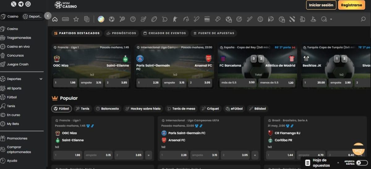WSM Casino 2026: bono, juegos y pagos en España image 4